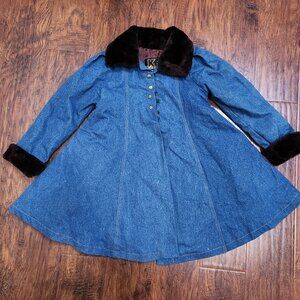 Denim fur-collar coat of your DREAMS🌈🌤